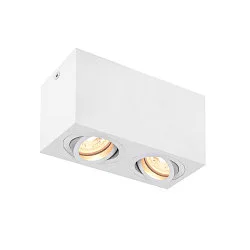 Ceiling luminaire TRILEDO Double, GU10 QPAR51, white
