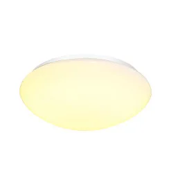 Outdoor LED Wand- und Deckenleuchte LIPSY® 40 DOME, IP44 IK02, bombiert, Ø 35cm, 17.5W 3000/4000K 2200lm, weiß