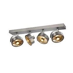 Wand- und Deckenleuchte KALU CW QUAD QPAR111, 4x GU10 max. 75W, kardanisch, alu gebürstet