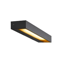 Outdoor LED Wandleuchte PEMA® WL, IP54 IK05, gerade, flach, 7.7W 3000K 640lm 110°, schaltbar, anthrazit