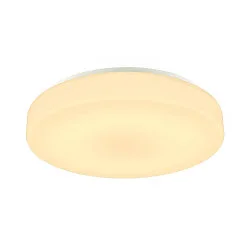 Outdoor LED Wand- und Deckenleuchte LIPSY® 50 DRUM, IP44 IK02, zylindrisch, Ø 40cm, 20W 3000/4000K 2600lm, weiß