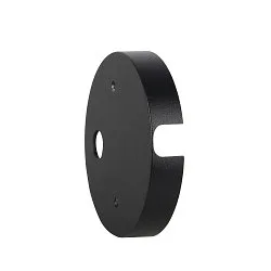 Zubehör für Outdoor Wand-/Deckenleuchte NAUTILUS 25 - Montageplatte zur Aufputzverkabelung, Schwarz