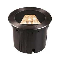 LED Floor recessed luminaire DASAR® 270 LED Outdoor luminaire, round, asymmetrical light beam, 30W, IP65/IP67, black