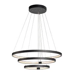 LED Pendelleuchte ONE TRIPLE DALI, 65W 3000/4000K 3900/4200lm, DALI dimmbar, Schwarz