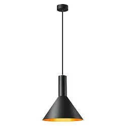 Pendelleuchte PHELIA 275, E27, schwarz/gold