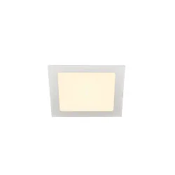 LED Ceiling recessed luminaire SENSER 18 LED, square, 820lm, IP20, white, 3000K