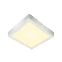 LED Wand-/Deckenleuchte SENSER 24 CW, eckig, 15W, 1200lm, IP20, weiß, 15W 3000K
