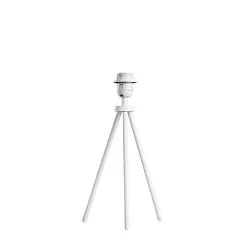 Tischleuchte FENDA II, TRIPOD, E27, mit Schnurschalter ohne Schirm, Aluminium, schwarz