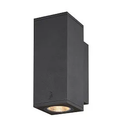 Premium-LED Outdoor Wandleuchte ENOLA SQUARE UP/DOWN CCT, IP65 IK02, Größe S, 7W 3000/4000K 570/640lm 30°, CRi>90, Anthrazit