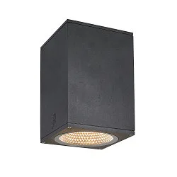 Premium-LED Outdoor Deckenleuchte ENOLA SQUARE CCT, IP65 IK02, Größe L, 35W 3000/4000K 2500/2800lm 38°, CRi>90, Anthrazit
