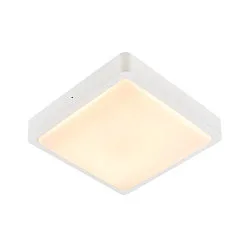 Outdoor LED Wand-/Deckenleuchte AINOS SQUARE, IP65, 30 x 30cm, 17W 3000/4000K (CCT Switch) 1300lm, anthrazit / opal