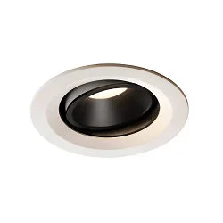 LED Deckeneinbauleuchte NUMINOS DL M, 4000K, IP20, dreh-/schwenkbar, 55°, 1600lm, UGR 21, Weiß / Schwarz
