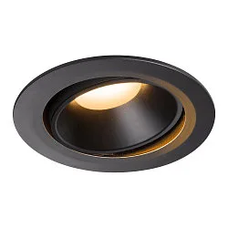 LED Ceiling recessed luminaire NUMINOS DL XL, 2700K, IP20, rotatable / pivotable, 20°, 3300lm, UGR 21, black/black