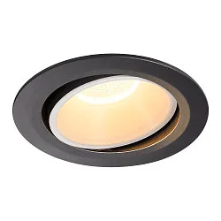 LED Deckeneinbauleuchte NUMINOS DL XL, 3000K, IP20, dreh-/schwenkbar, 40°, 3550lm, UGR 18, Schwarz / Weiß