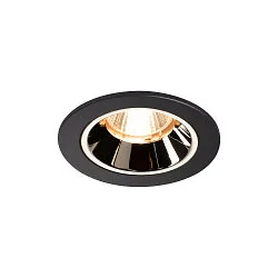 LED Deckeneinbauleuchte NUMINOS DL S, 2700K, IP20, 55°, 690lm, UGR 19, Schwarz / Chrom