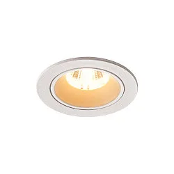 LED Deckeneinbauleuchte NUMINOS DL S, 250mA, CRi >90, IP44 IK02, ohne BG, 8.6W 3000K 730lm 55°, UGR <22, Weiß / Weiß