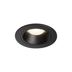 LED Deckeneinbauleuchte NUMINOS DL S, 4000K, IP20, 40°, 730lm, UGR 19, Schwarz / Schwarz