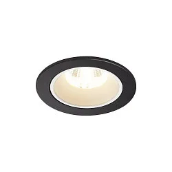 LED Deckeneinbauleuchte NUMINOS DL S, 4000K, IP20, 55°, 790lm, UGR 20, Schwarz / Weiß