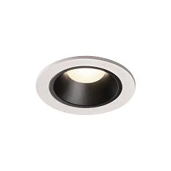 LED Deckeneinbauleuchte NUMINOS DL S, 4000K, IP20, 40°, 730lm, UGR 19, Weiß / Schwarz