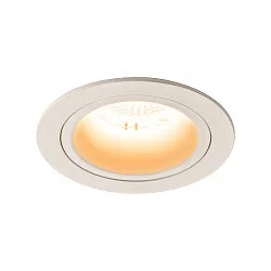 LED Deckeneinbauleuchte NUMINOS DL M, 2700K, IP20, 40°, 1600lm, UGR 19, Weiß / Weiß