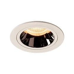 LED Deckeneinbauleuchte NUMINOS DL M, 2700K, IP20, 55°, 1550lm, UGR 18, Weiß / Chrom