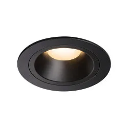 LED Deckeneinbauleuchte NUMINOS DL M, 3000K, IP20, 40°, 1500lm, UGR 20, Schwarz / Schwarz