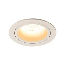 LED Deckeneinbauleuchte NUMINOS DL M, 3000K, IP20, 20°, 1600lm, UGR 20, Weiß / Weiß