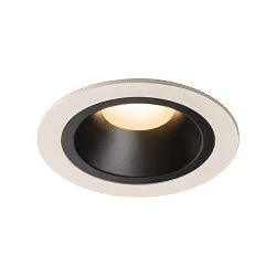 LED Deckeneinbauleuchte NUMINOS DL M, 3000K, IP20, 55°, 1500lm, UGR 21, Weiß / Schwarz