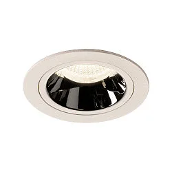 LED Deckeneinbauleuchte NUMINOS DL M, 4000K, IP20, 55°, 1660lm, UGR 19, Weiß / Chrom
