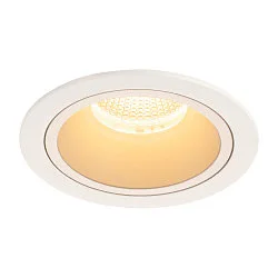LED Deckeneinbauleuchte NUMINOS DL L, 3000K, IP20, 20°, 2300lm, UGR 18, Weiß / Weiß
