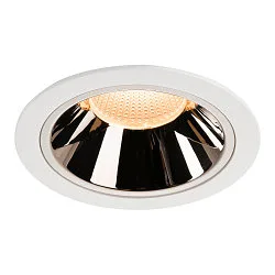 LED Deckeneinbauleuchte NUMINOS DL XL, 2700K, IP20, 55°, 3400lm, UGR 19, Weiß / Chrom