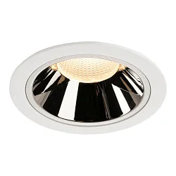 LED Deckeneinbauleuchte NUMINOS DL XL, 3000K, IP20, 40°, 3500lm, UGR 18, Weiß / Chrom