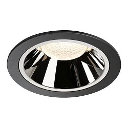 LED Deckeneinbauleuchte NUMINOS DL XL, 4000K, IP20, 20°, 3750lm, UGR 18, Schwarz / Chrom