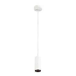 LED Pendelleuchte NUMINOS PD PHASE S, 3000K, 60°, 1020lm, weiß / schwarz