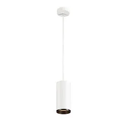 LED Pendelleuchte NUMINOS PD PHASE L, 2700K, 24°, 2440lm, weiß / schwarz