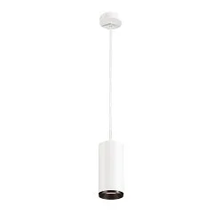 LED Pendelleuchte NUMINOS PD PHASE L, 4000K, 24°, 2670lm, weiß / schwarz