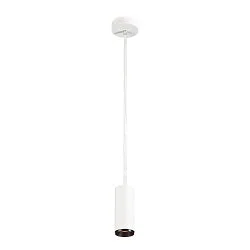 LED Pendelleuchte NUMINOS PD DALI S, 3000K, 24°, 1020lm, weiß / schwarz
