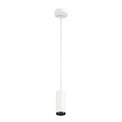LED Pendelleuchte NUMINOS PD DALI S, 4000K, 24°, 1100lm, weiß / schwarz
