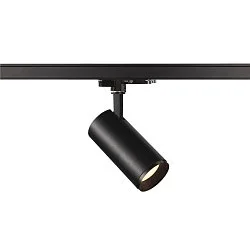 LED 3-Phasen Leuchte NUMINOS DALI M, 4000K, 24°, 2125lm, schwarz/schwarz, 24°, 2125lm, Schwarz / Schwarz
