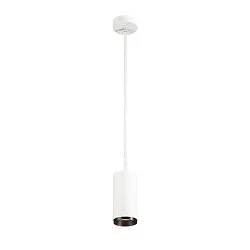 LED Pendelleuchte NUMINOS PD DALI M, 3000K, 24°, 1955lm, weiß / schwarz
