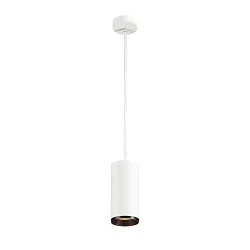 LED Pendelleuchte NUMINOS PD DALI L, 3000K, 24°, 2430lm, weiß / schwarz