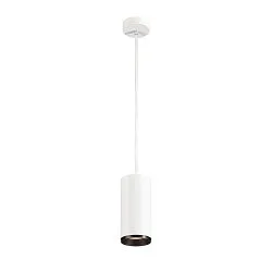 LED Pendelleuchte NUMINOS PD DALI L, 4000K, 36°, 2620lm, weiß / schwarz