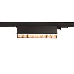 LED 3-Phasen Strahler SIGHT MOVE ON-OFF, IP20, 45cm, mit Raster, CRi >90, schwenkbar, schaltbar, 26W 3000K 2700lm 75°, schwarz