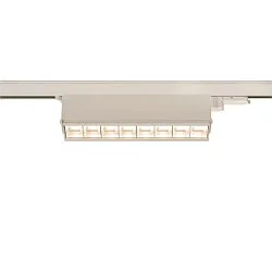 LED 3-Phasen Strahler SIGHT MOVE ON-OFF, IP20, 45cm, mit Raster, CRi >90, schwenkbar, schaltbar, 26W 4000K 3100lm 75°, weiß