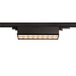 LED 3-Phasen Strahler SIGHT MOVE DALI, IP20, 45cm, mit Raster, CRi >90, schwenkbar, DALI dimmbar, 26W 3000K 2700lm 75°, schwarz