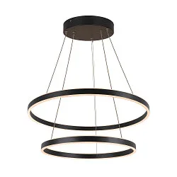 LED Pendant luminaire ONE DOUBLE PD DALI UP/DOWN, CCT switch, 3000/4000K, 1050/1060lm, black