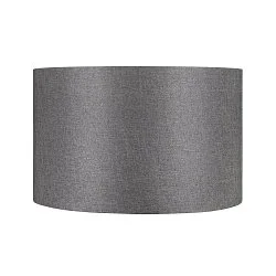 Textil-Schirm FENDA, Zylindrisch, Ø 45.5cm / Höhe 28cm, Grau