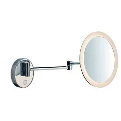 LED Wandleuchte MAGANDA WL Kosmetikspiegel, CCT switch, 2700/3000/4000K, IP44, chrom