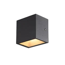 LED Außenwandleuchte SITRA S WL SINGLE, IP44 IK05, 6.2W 3000/4000K (CCT Switch) 580/620lm 105°, anthrazit