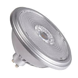 LED Leuchtmittel QPAR111 GU10, 12,5W, 2700K, CRI90, 30°, silber
